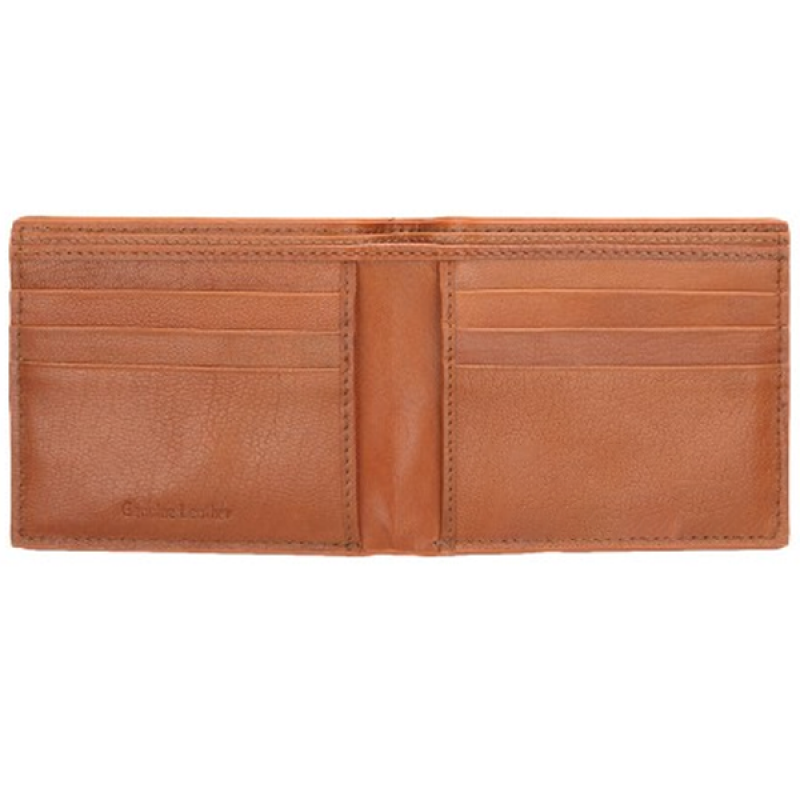 Men Brown Genuine Leather Wallet